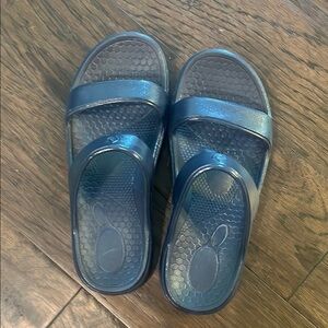 Spenco Blue Slide Sandals EUC 9W